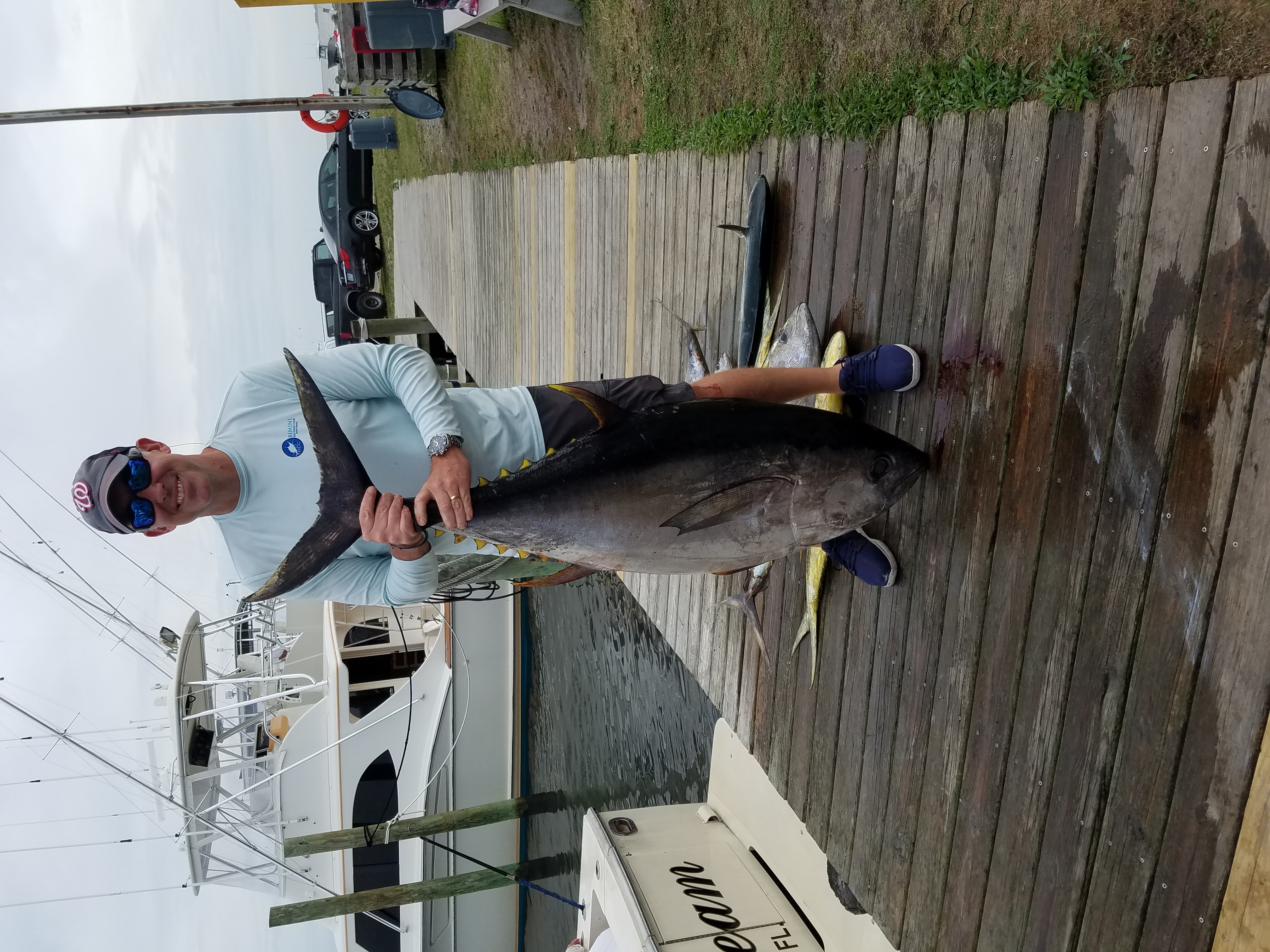 Blackfin tuna caught while fishing in Wanchese