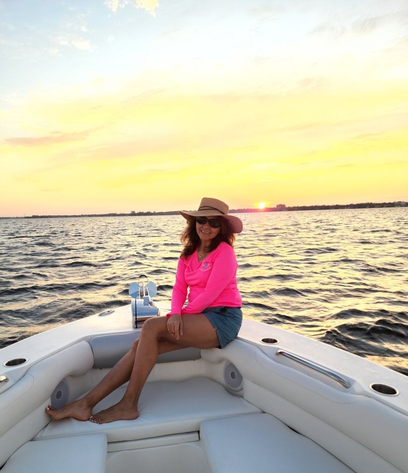 Jacksonville sunset boat tour on Saint Johns River with downtown skyline and stadium views