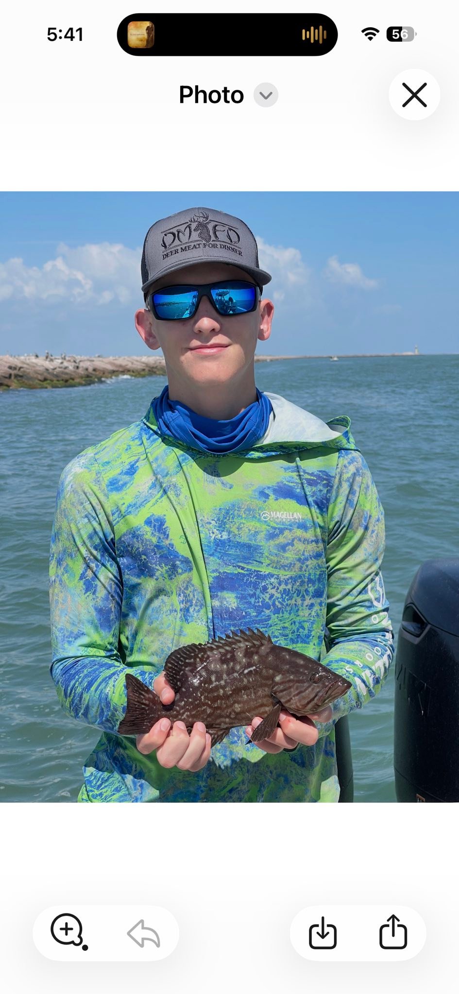 Flounder caught during fishing trip in Port O'Connor TX