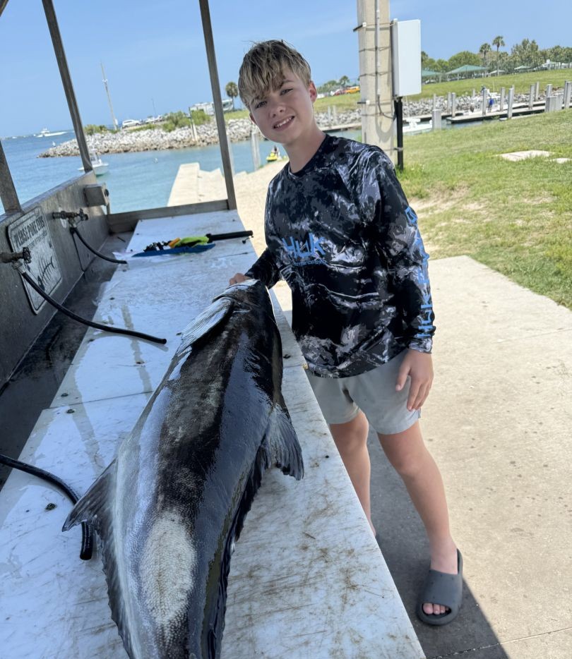 Cobia fishing in Port Canaveral