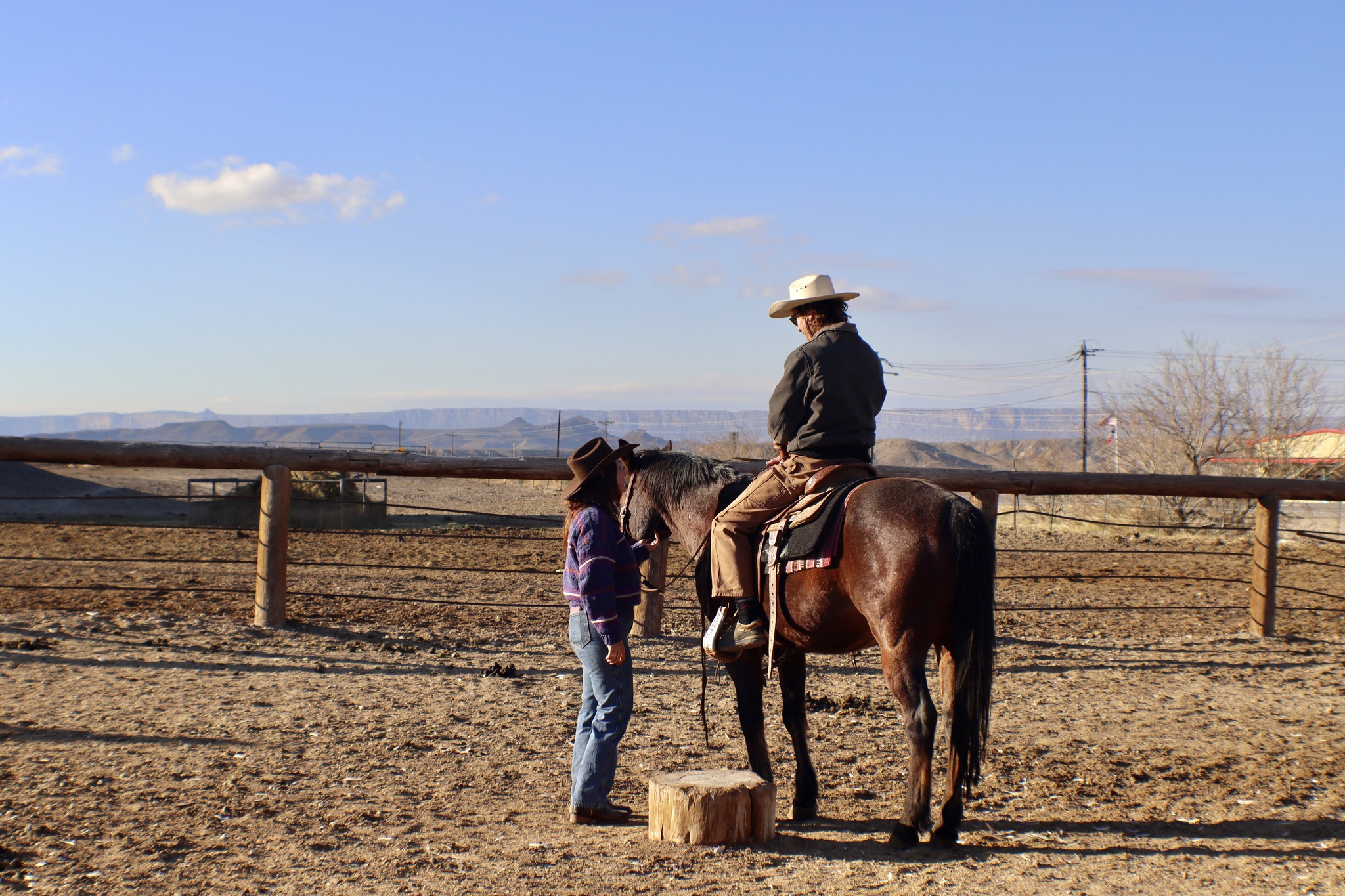 Scenic view of Terlingua, Texas