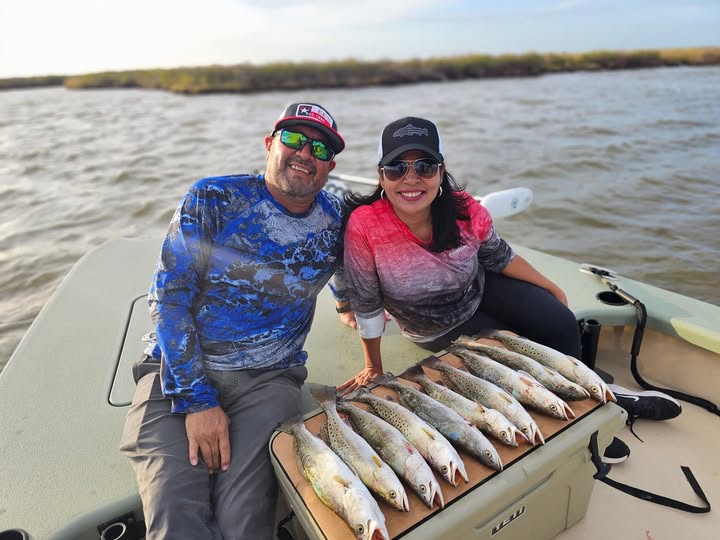 Afternoon inshore fishing charter in Matagorda Bay targeting redfish and speckled trout