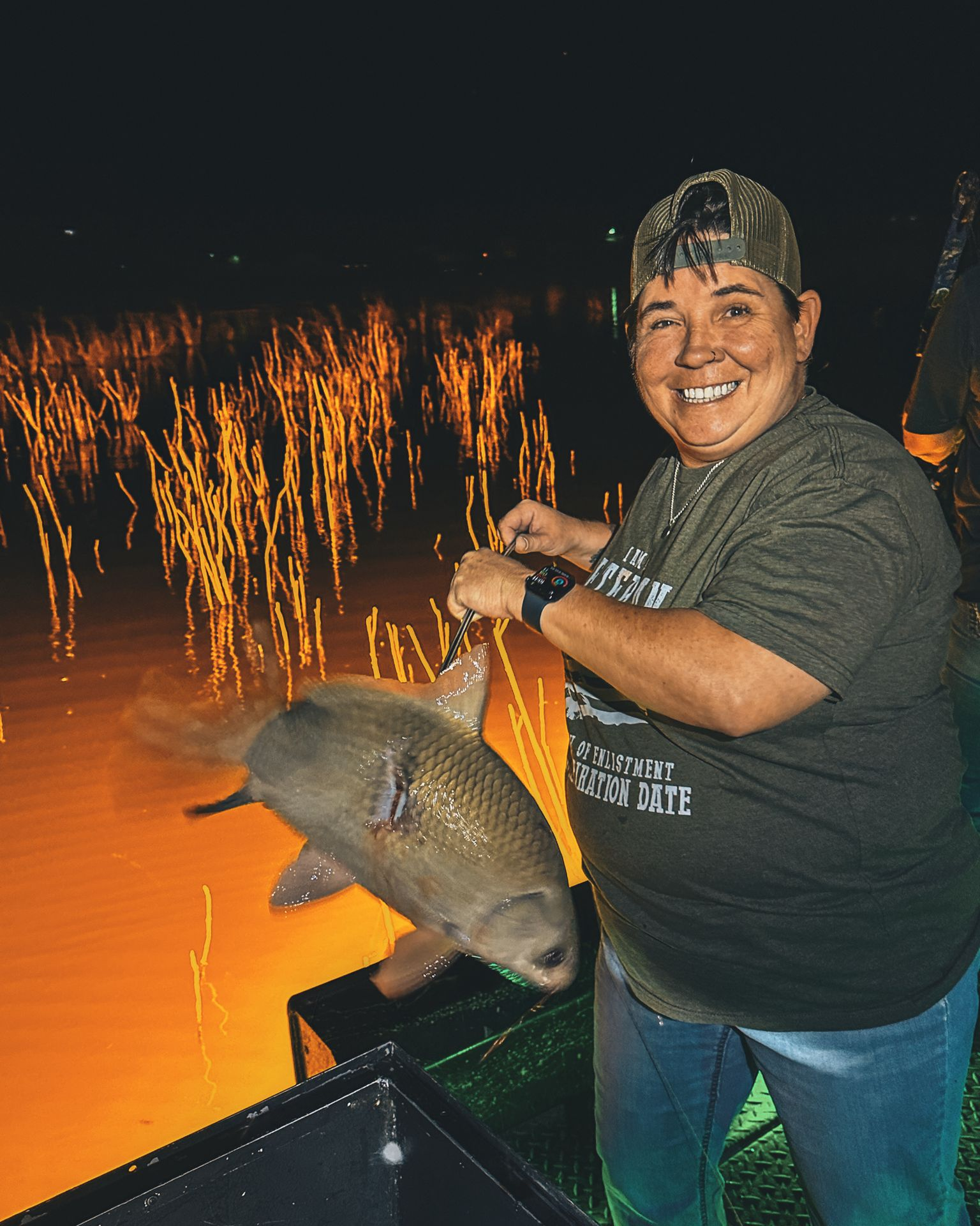 A person fishing in Lubbock