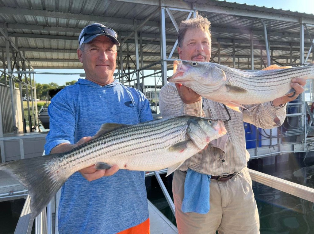 Two striped bass caught on fishing trip in OK