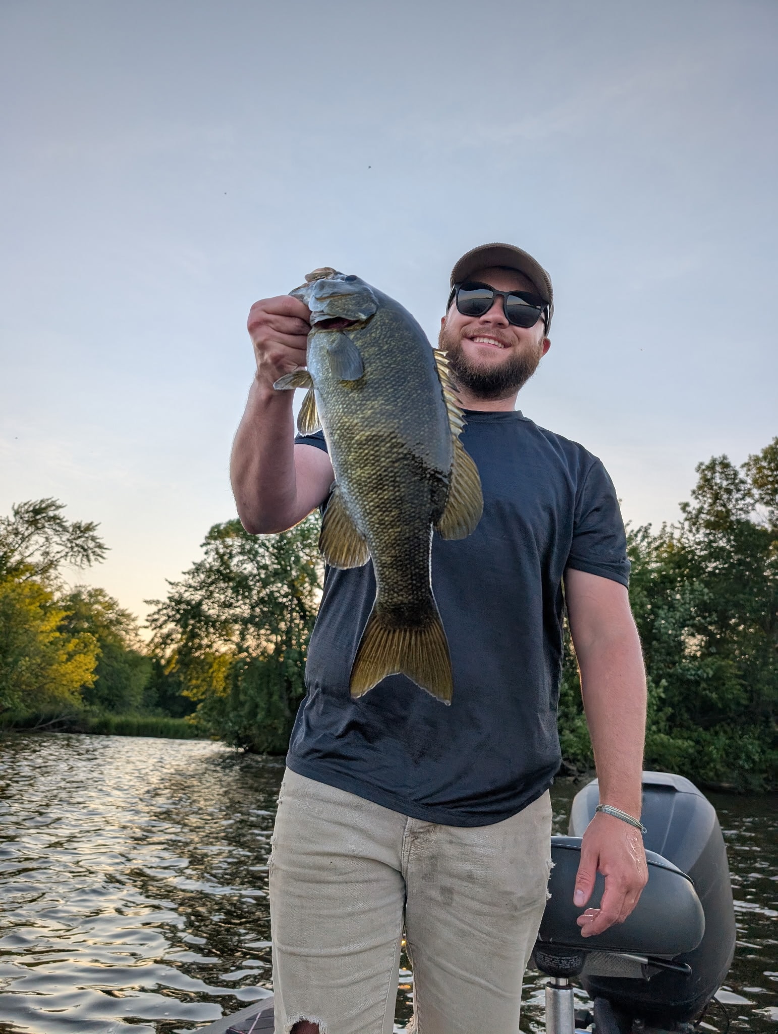 An angler fishing in Minnesota