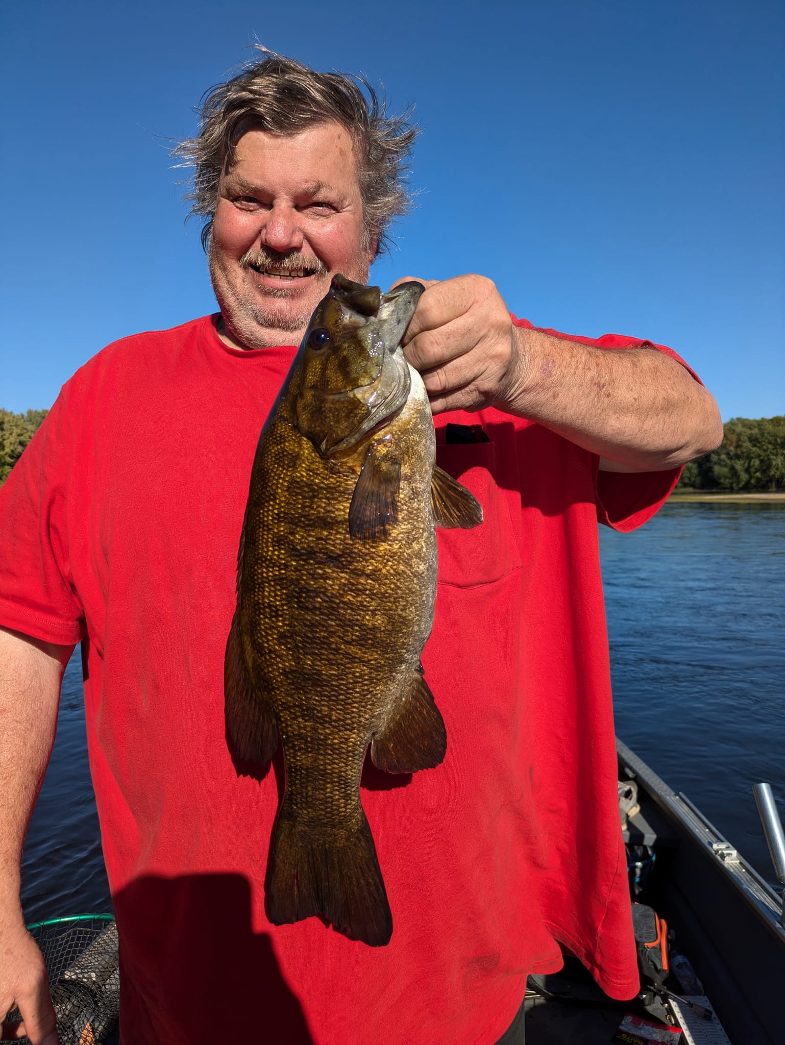 A person fishing in Royalton