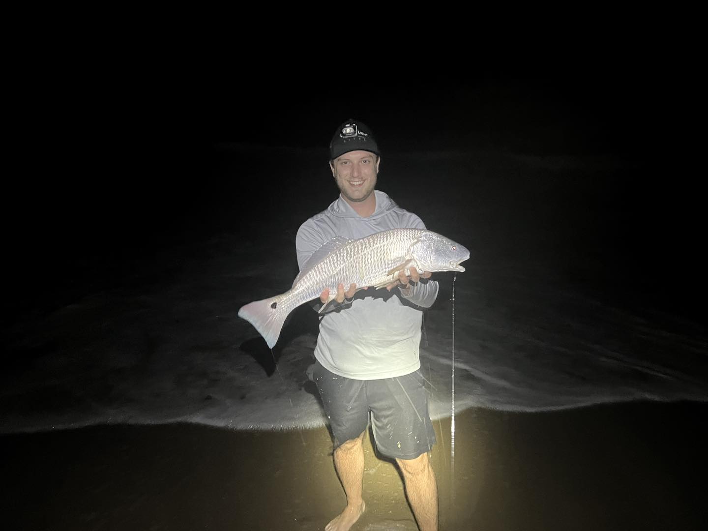 Redfish caught during night fishing in Corolla NC