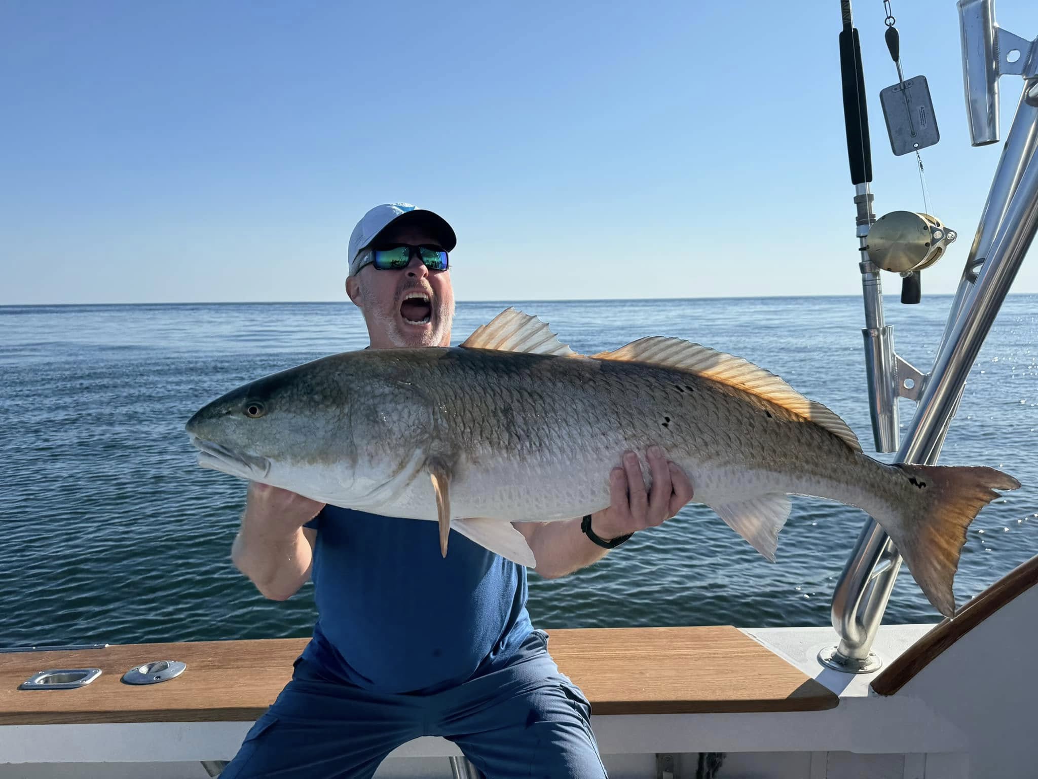 Large redfish caught while fishing in Corolla NC waters