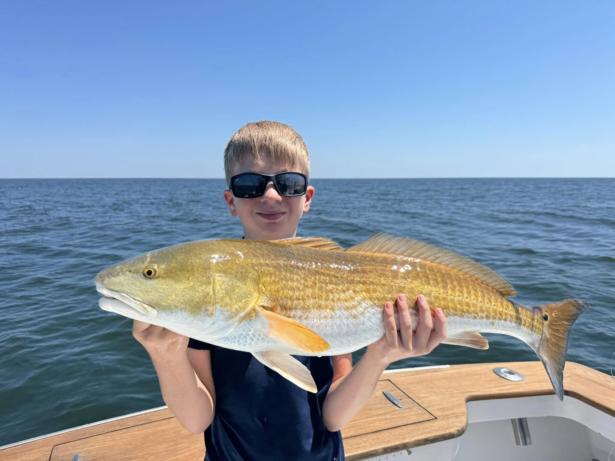 Redfish caught while fishing in Corolla NC on boat