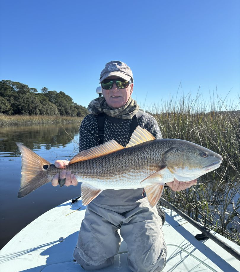 Redfish, 30-inch fish caught while fishing on Hilton Head Island