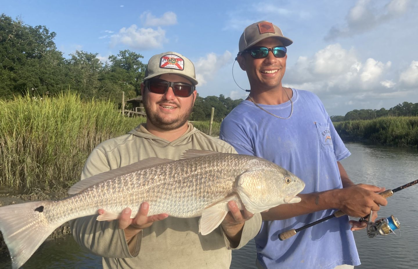 Redfish caught on fishing trip in Hilton Head Island
