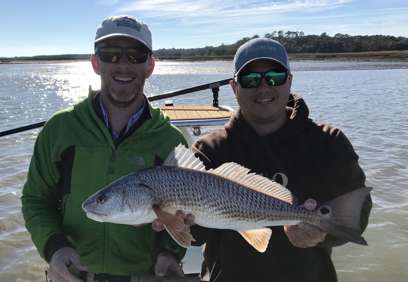 Redfish caught in SC during fishing trip