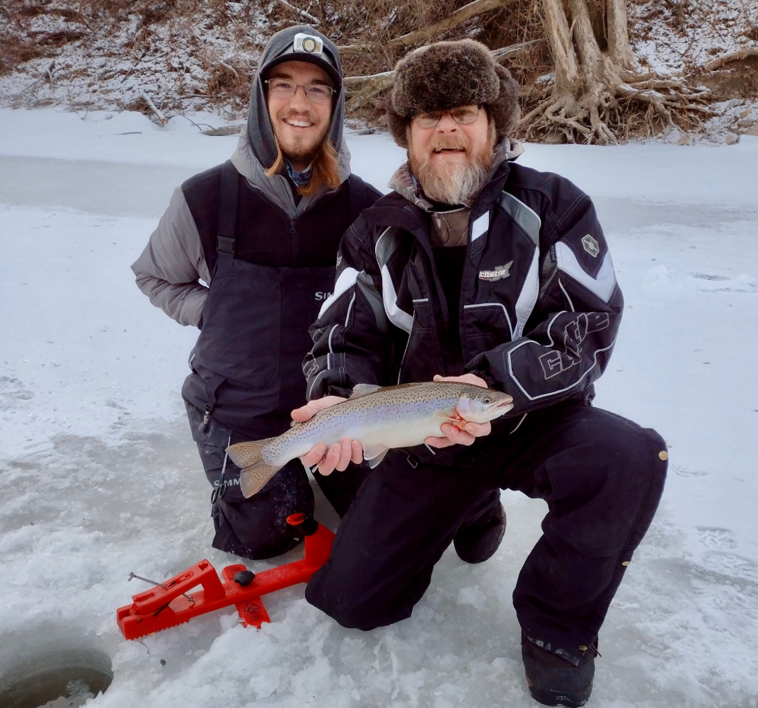 Two anglers fishing in Wisconsin