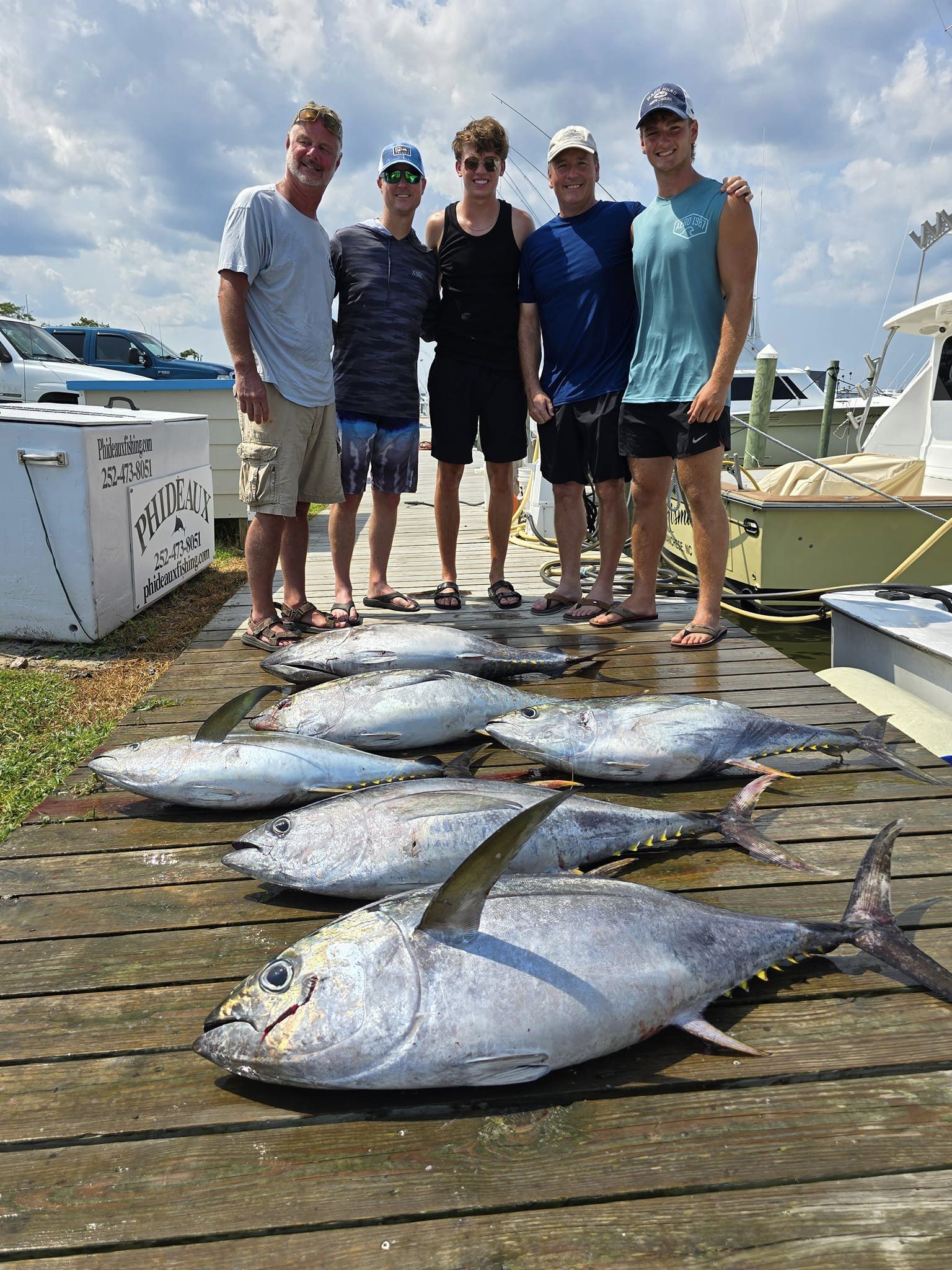 2 Yellowfin Tuna, fishing in NC