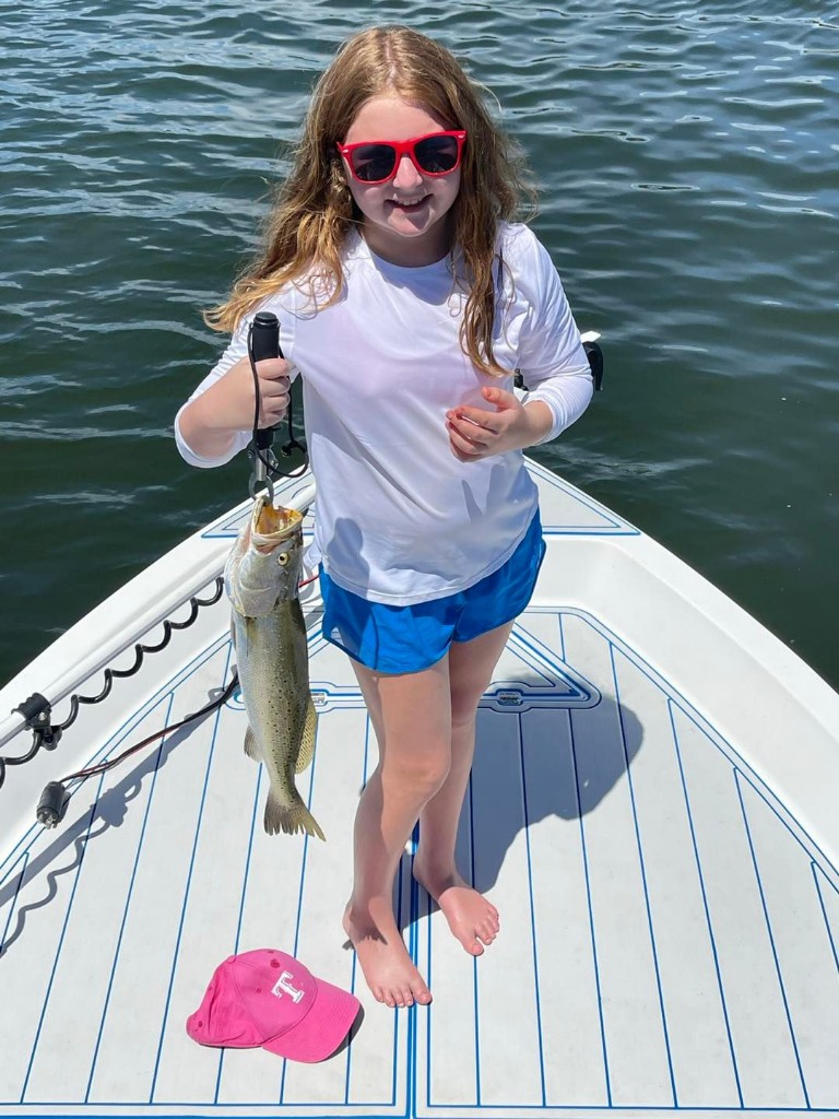 Spotted Weakfish, 12-inch fish caught at Santa Rosa Beach