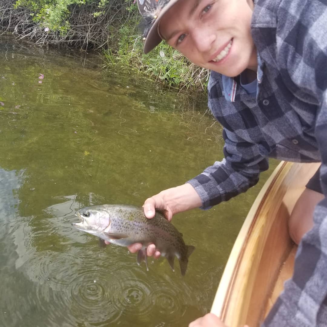 Rainbow Trout, 6-inch fish, fishing in Billings