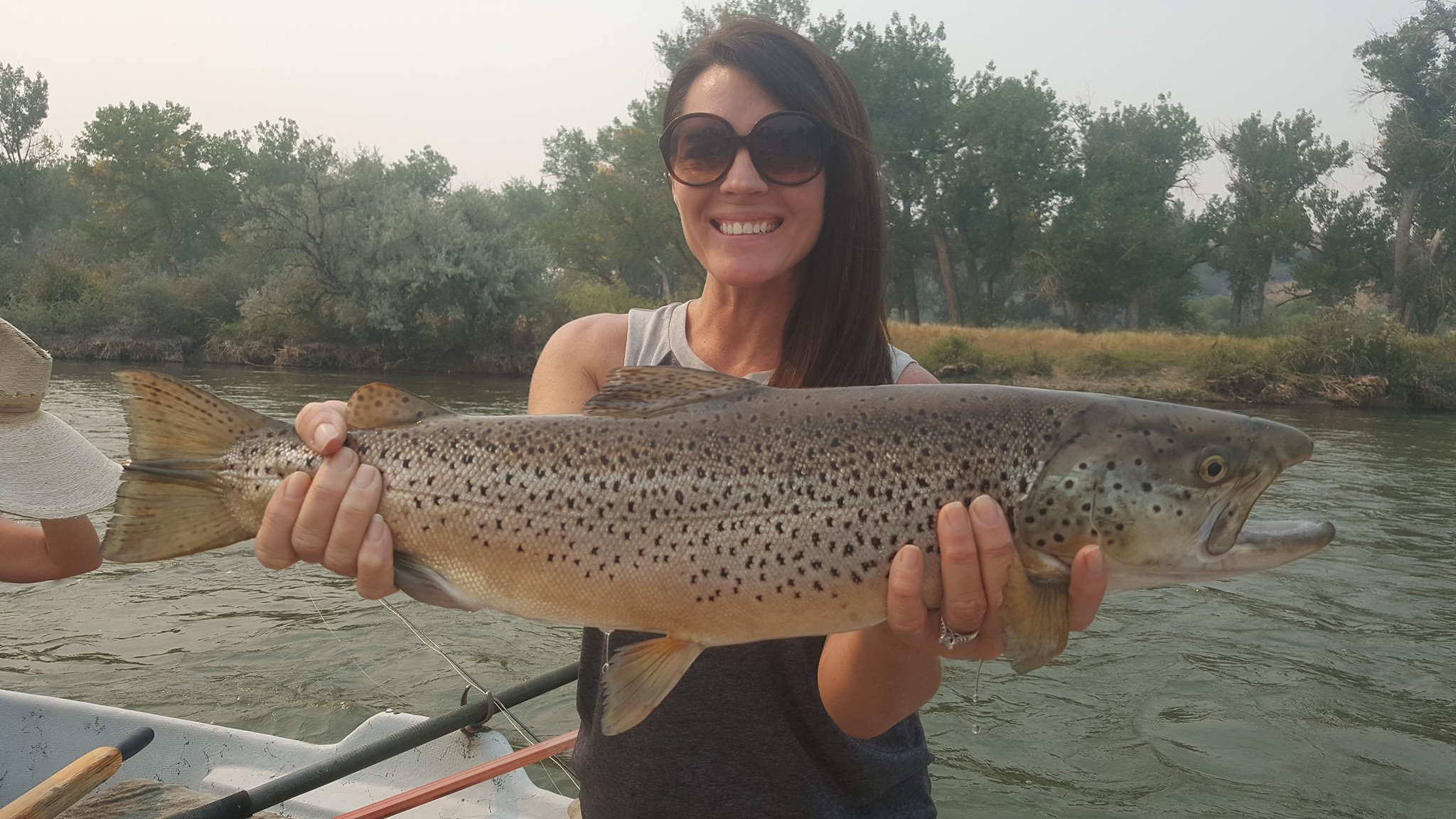 Successful catch of a 24-inch sea trout in Montana