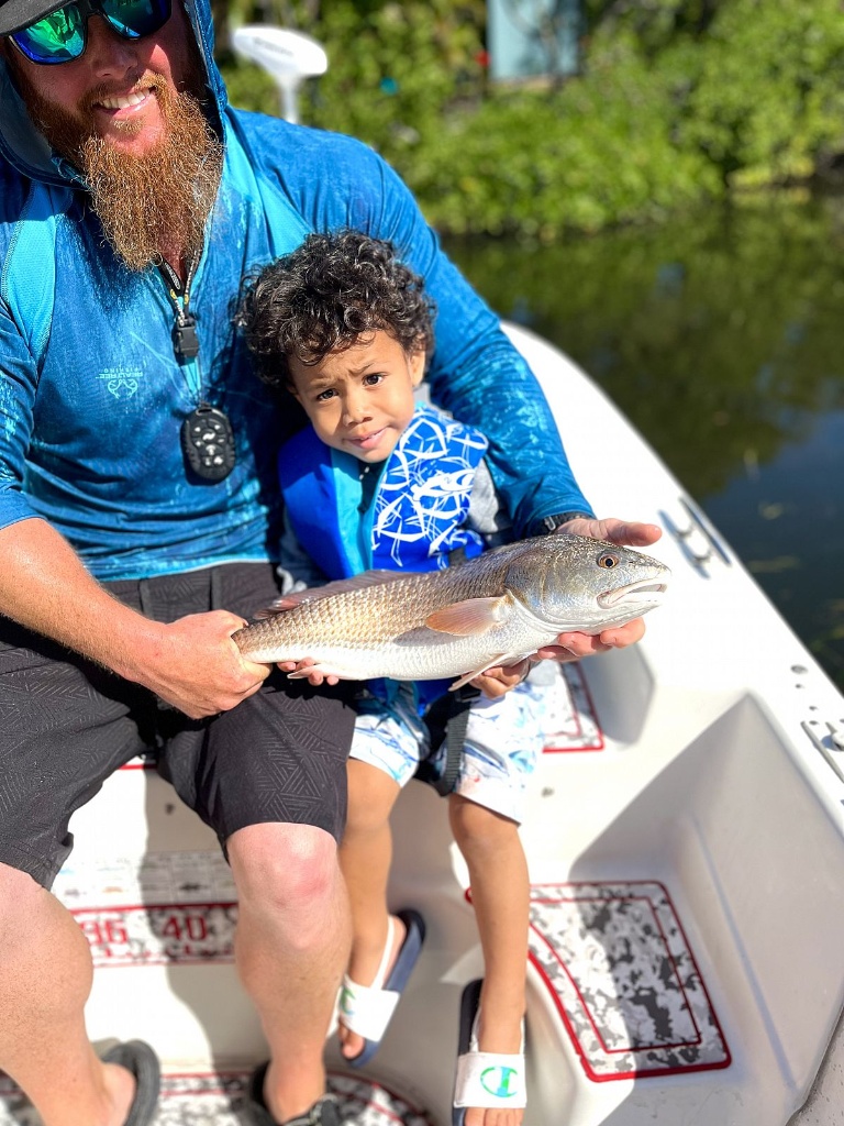 Child-Friendly Charter Fishing For Redfish