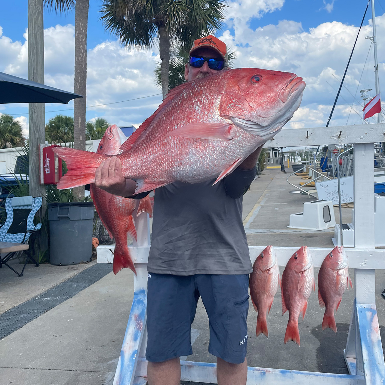 4 fish caught while fishing in FL