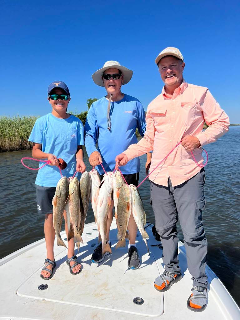 5 redfish caught in TX