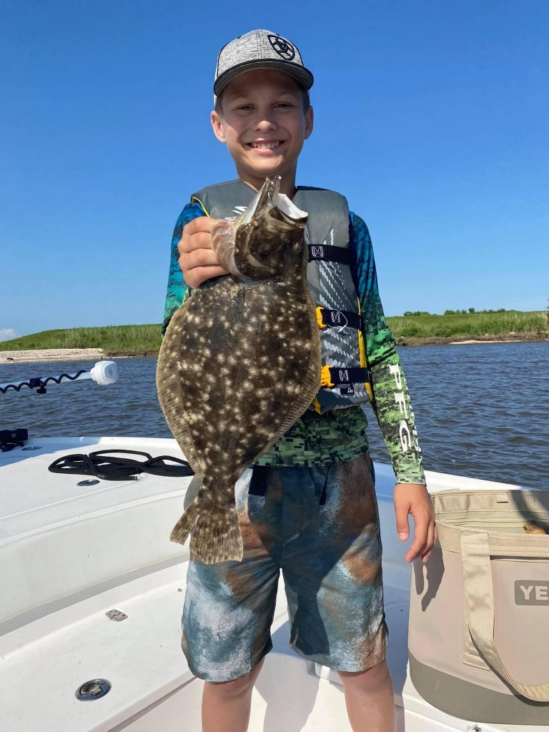 Southern Flounder fish caught in TX