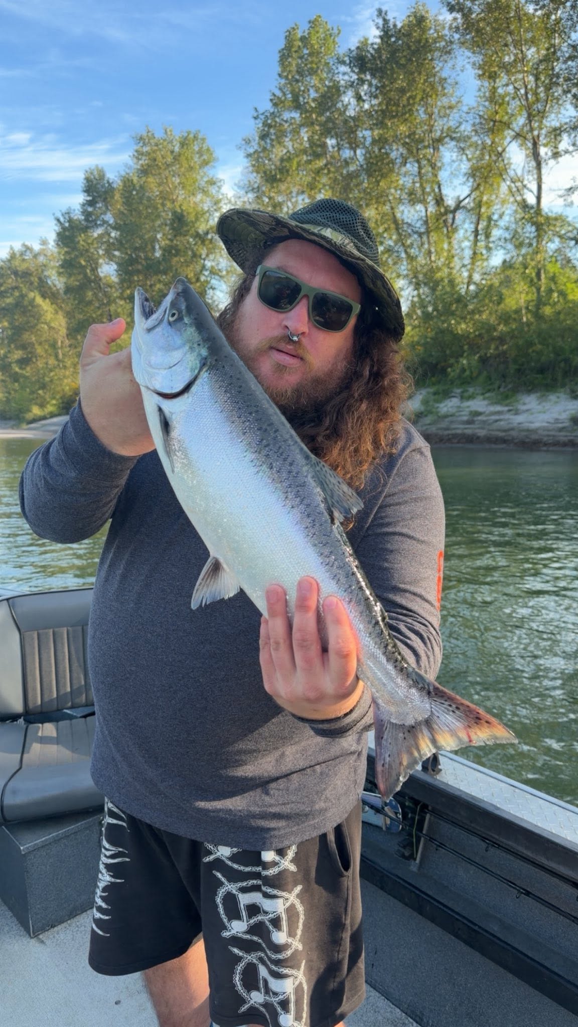 Chinook salmon caught while fishing in Montesano WA