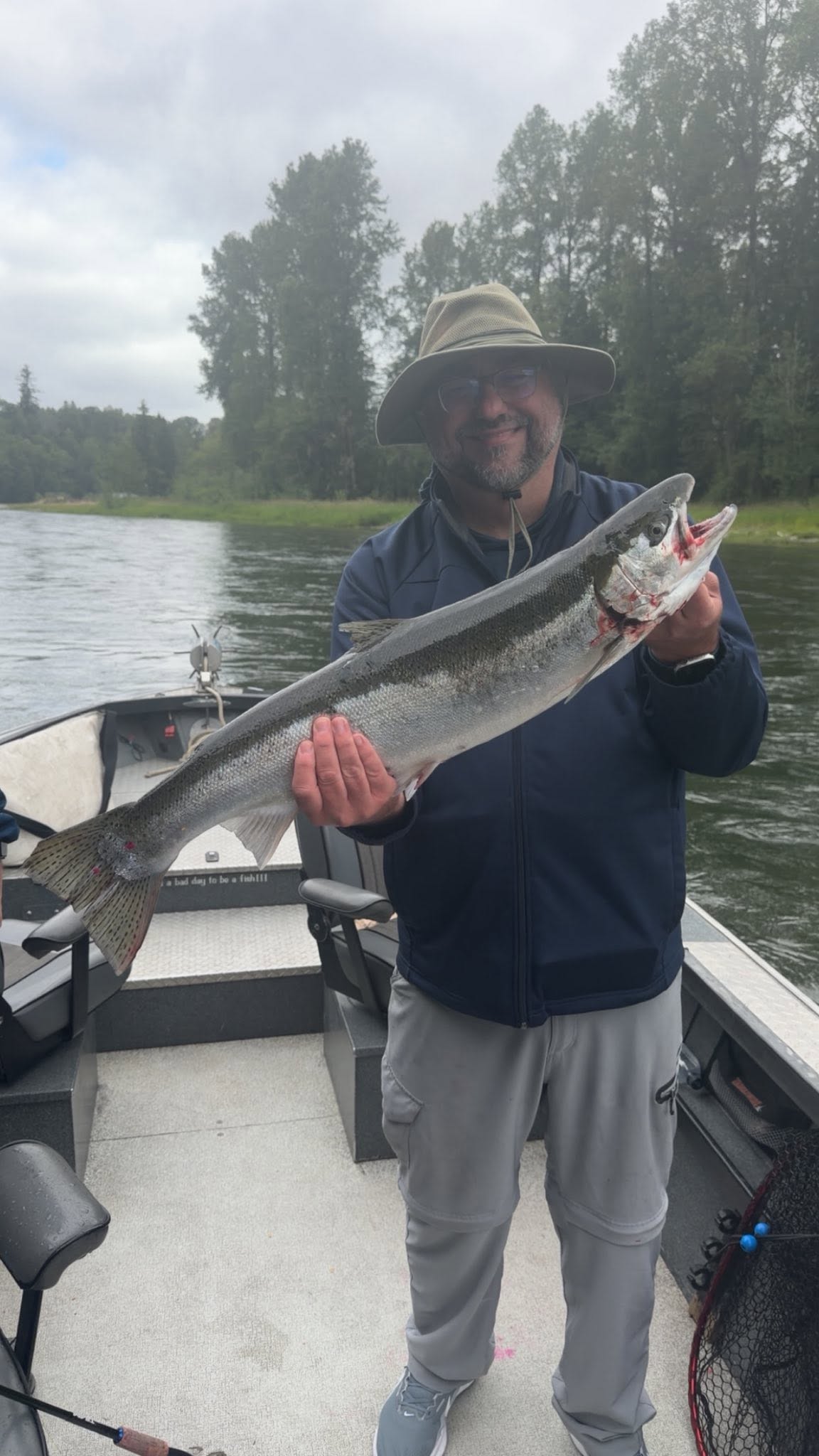 Large salmon caught while fishing in Montesano WA