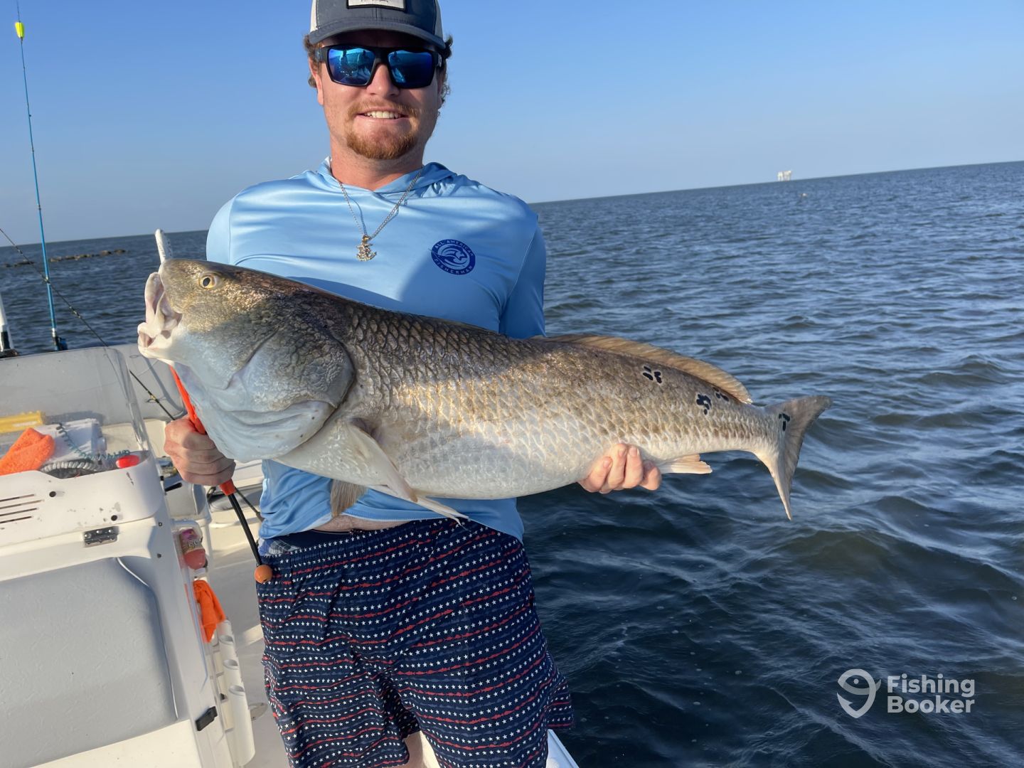 Redfish caught in St Bernard