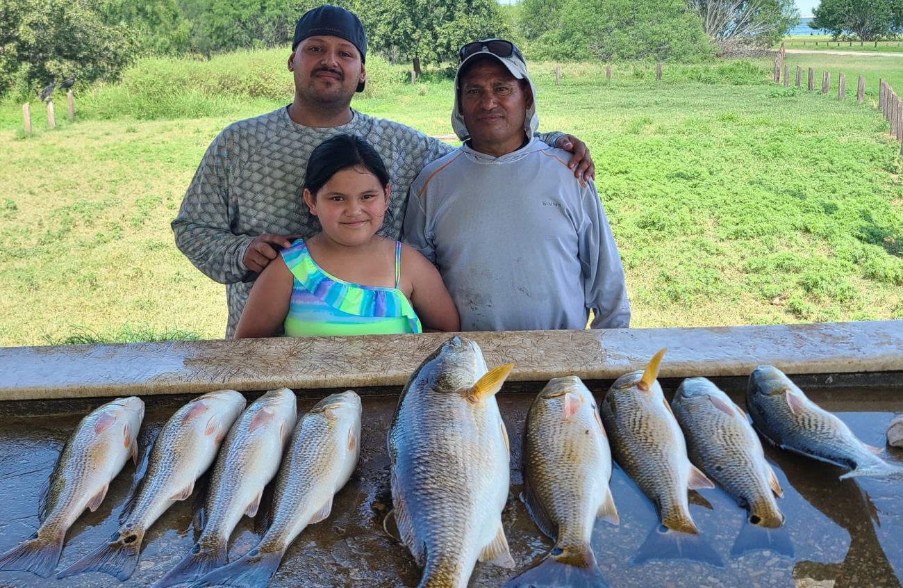 7 Atlantic Croaker and Redfish caught in TX