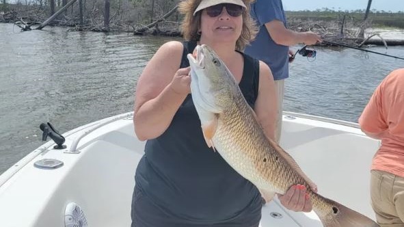 Lone angler fishing in Alabama