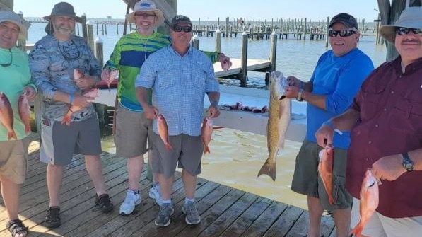 Anglers enjoying a fishing adventure in Alabama