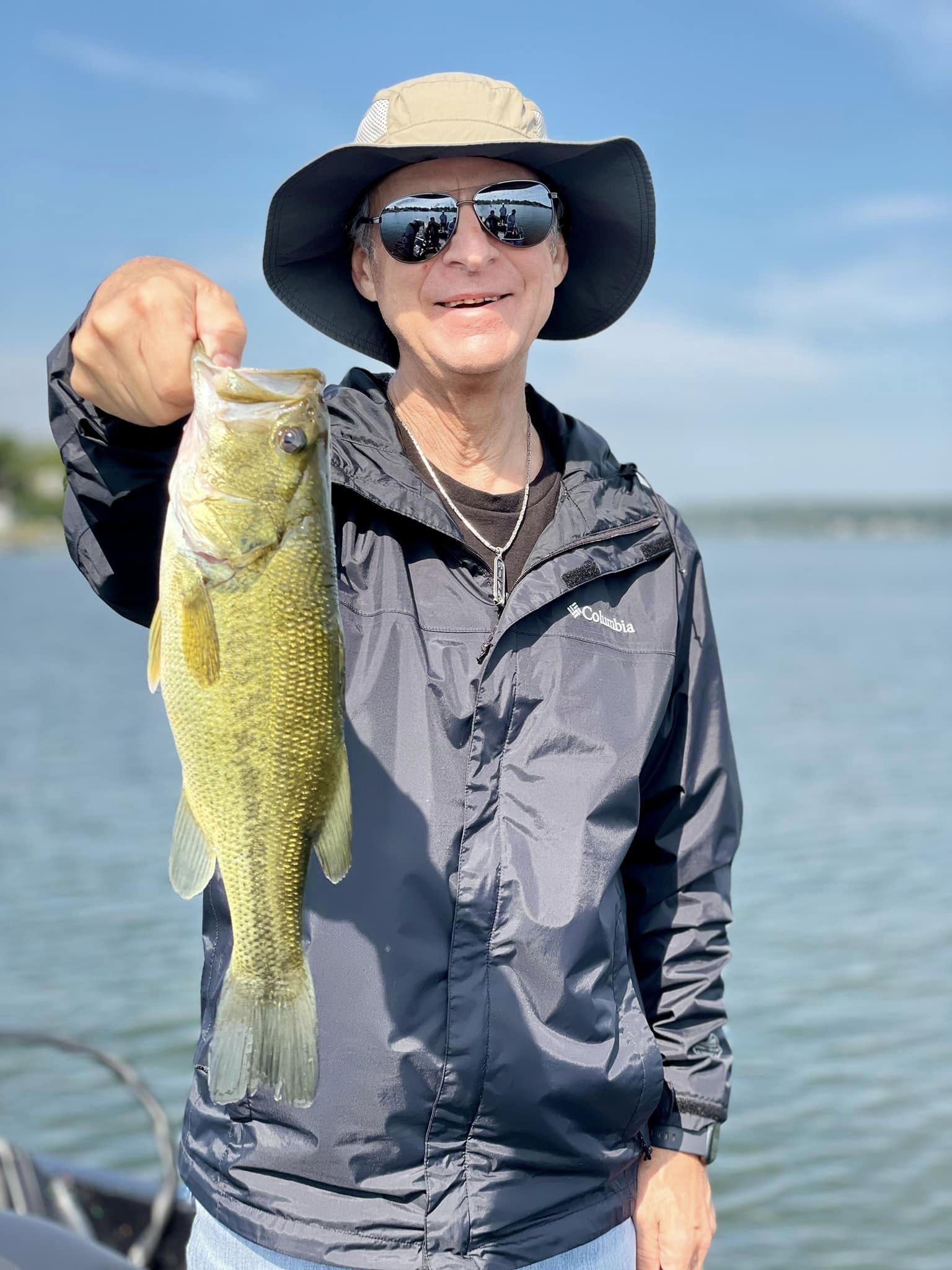 Largemouth bass caught while fishing in Delavan