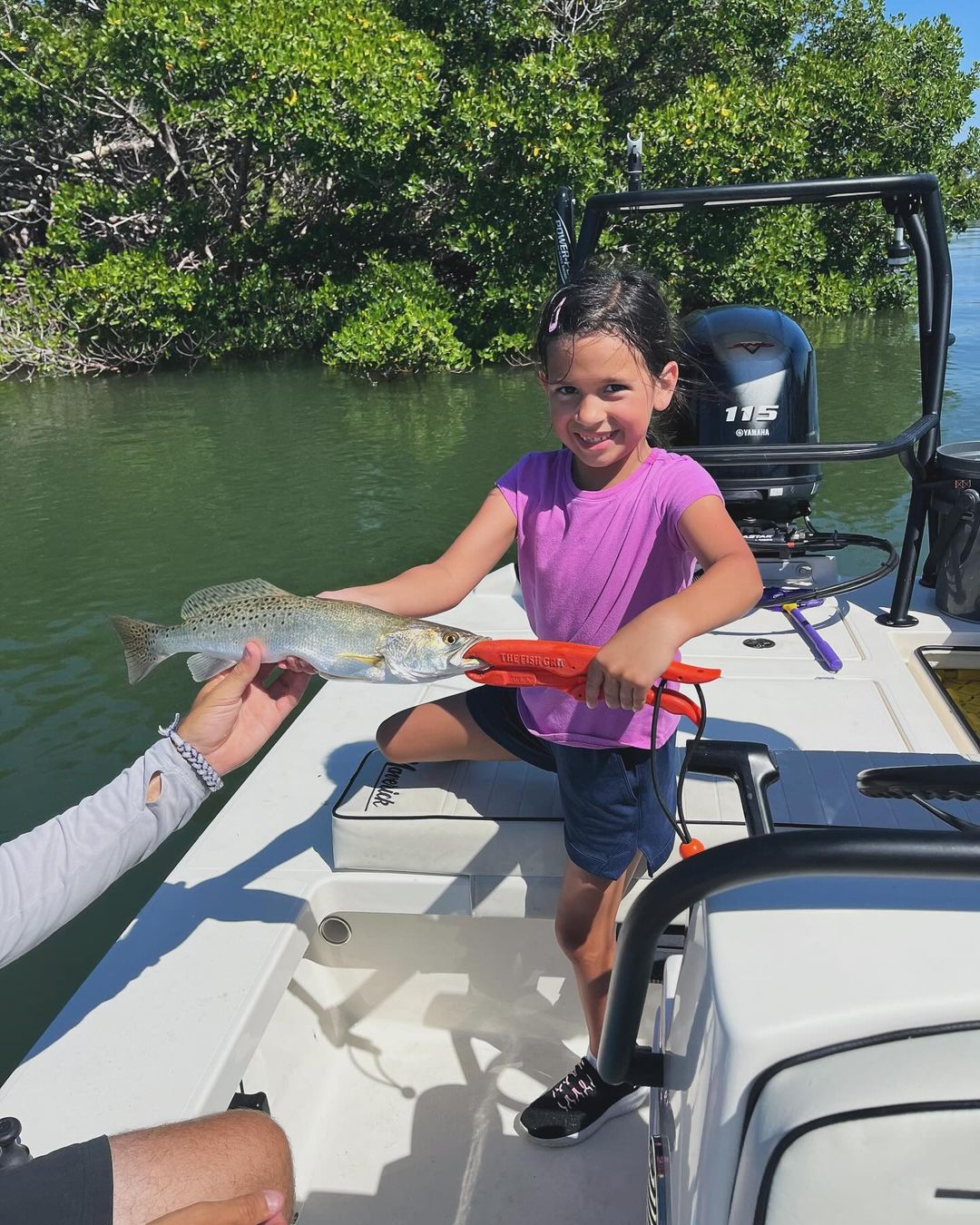 Spotted Weakfish caught in Naples, Florida