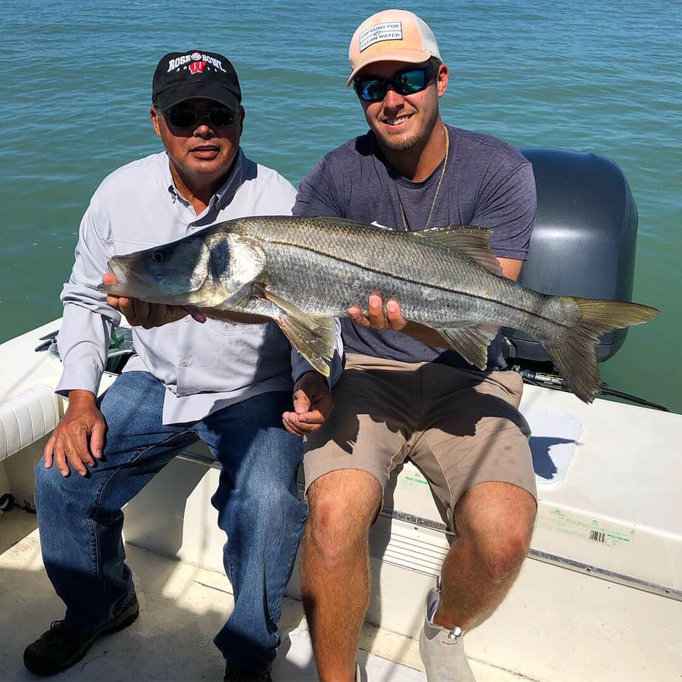 Snook fish caught while fishing in Goodland