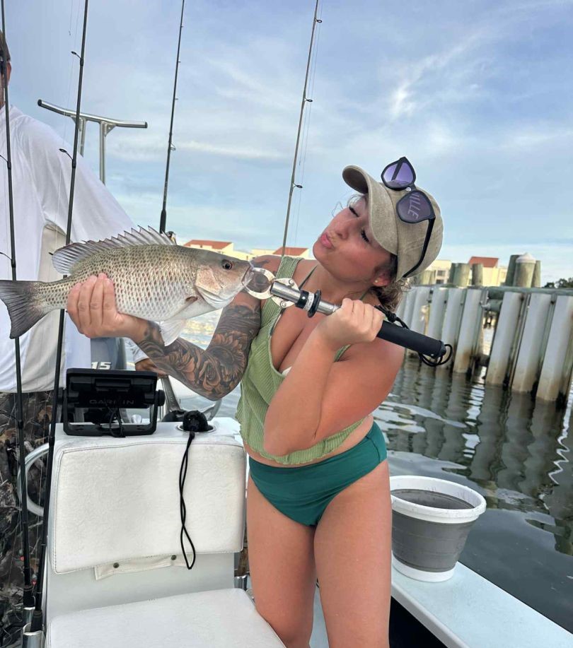 Fishing for a Grey Snapper in FL