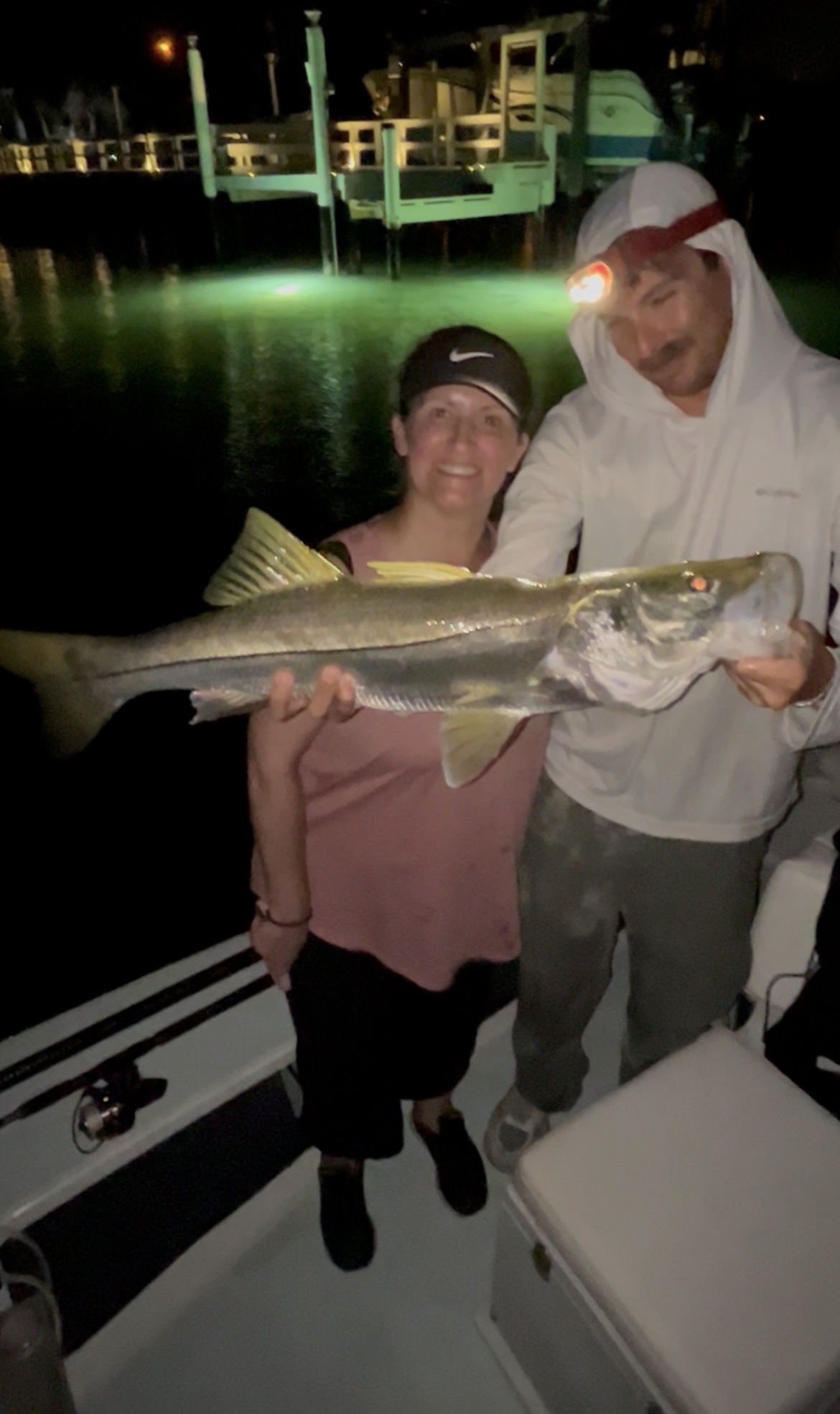 A snook caught while fishing in St. Petersburg