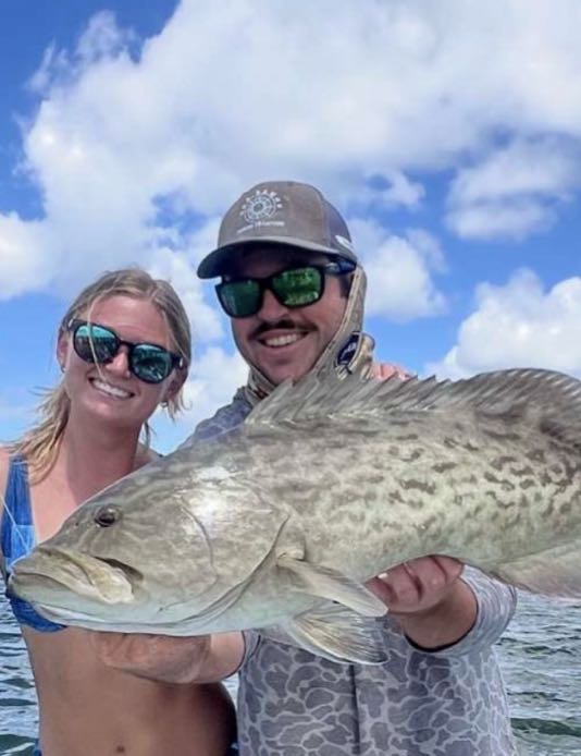 Captain Andy's fishing boat on St. Petersburg waters targeting redfish and grouper inshore