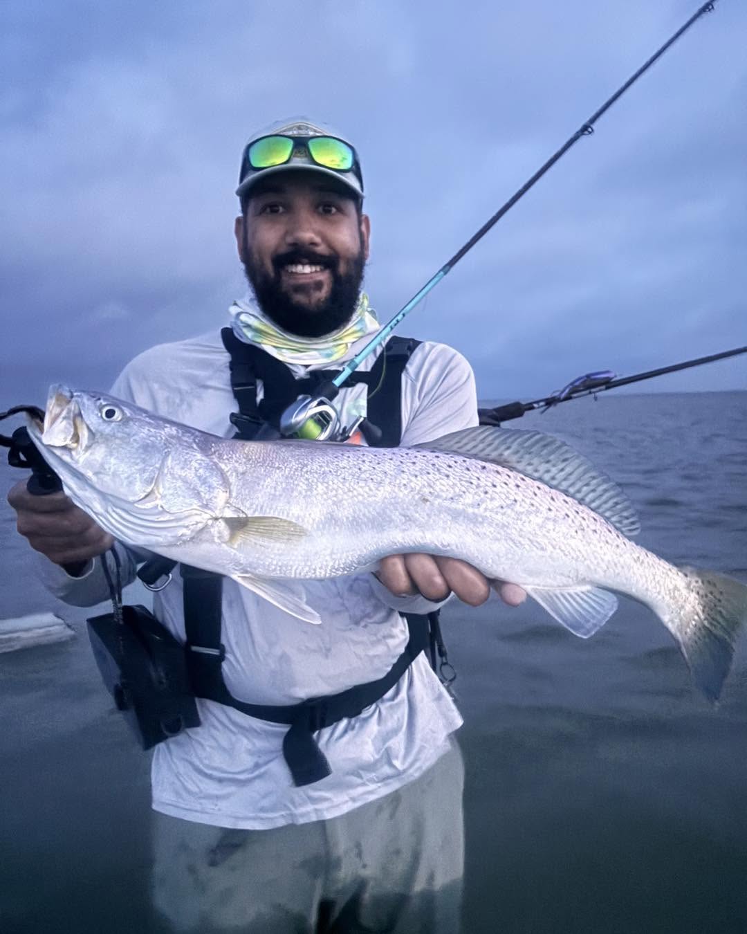 Speckled trout catch from fishing trip in Aransas Pass TX