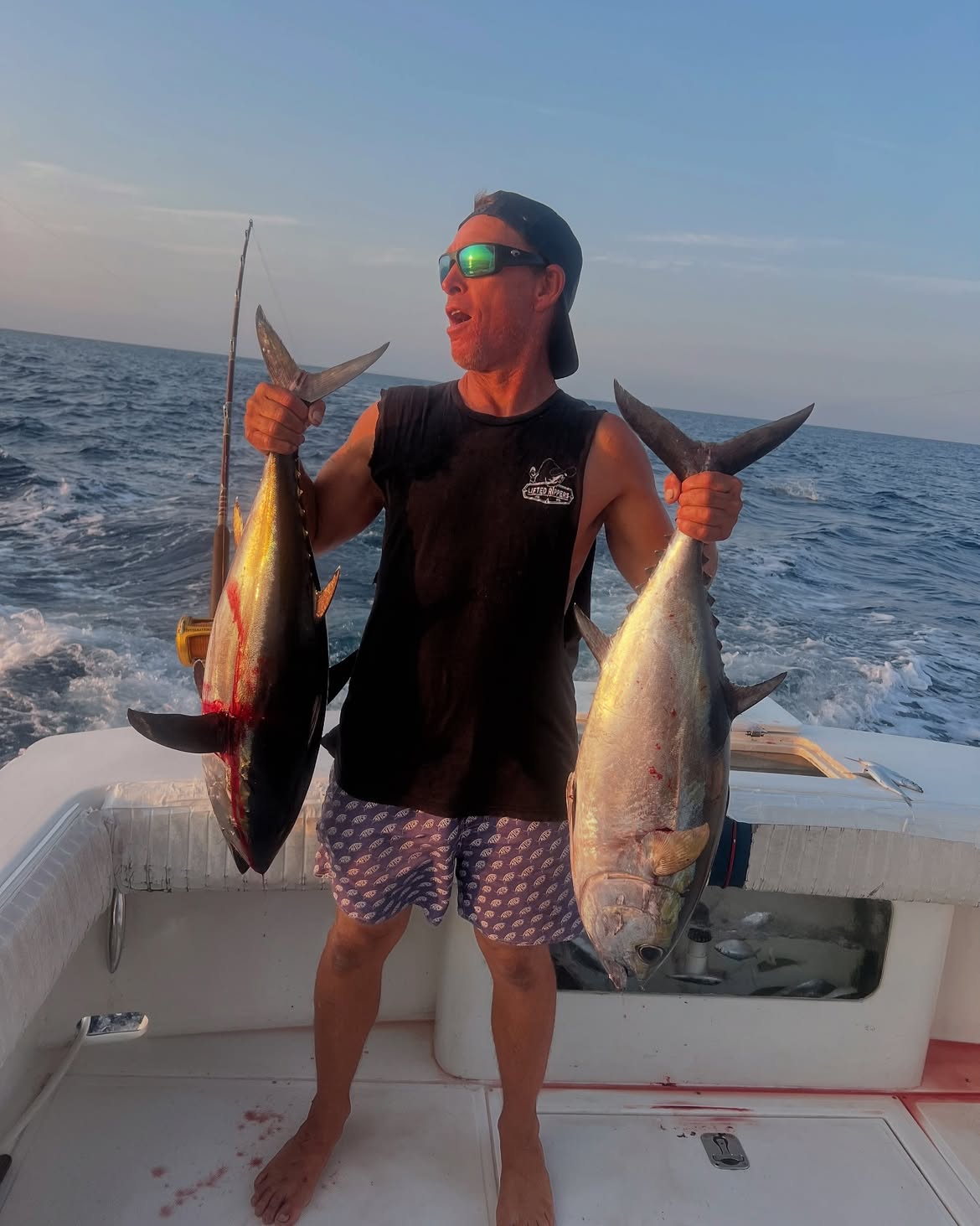 Blackfin tuna catch from fishing trip in Clearwater FL waters