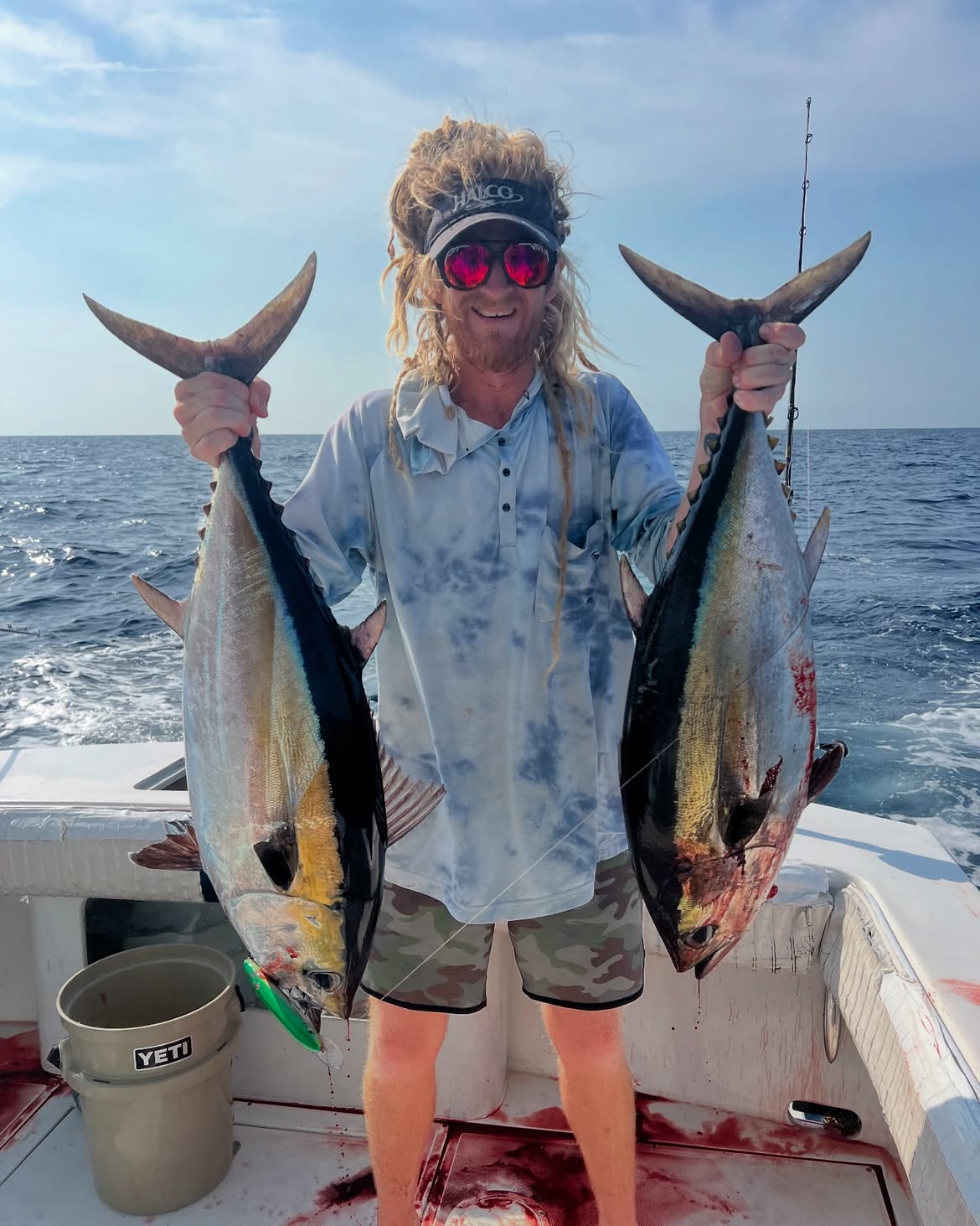 Two blackfin tuna caught fishing in Clearwater FL waters