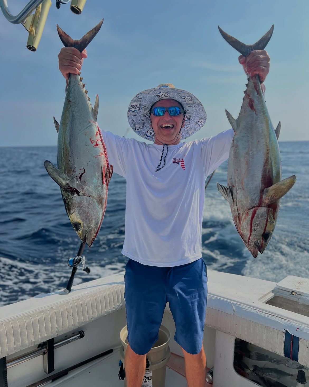 Two blackfin tuna caught fishing in Clearwater FL waters
