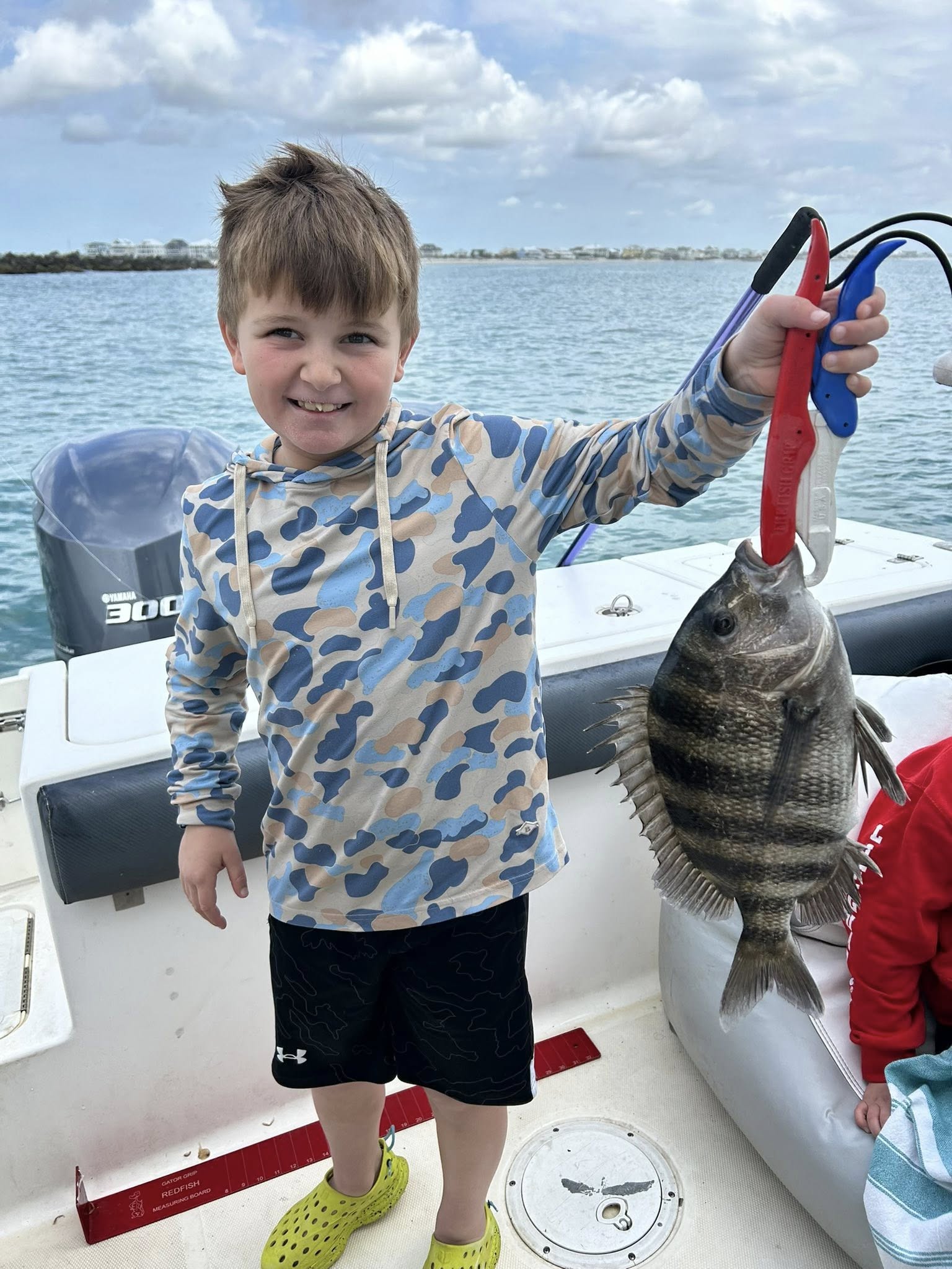 Sheepshead fish caught fishing in Murrells Inlet SC on boat