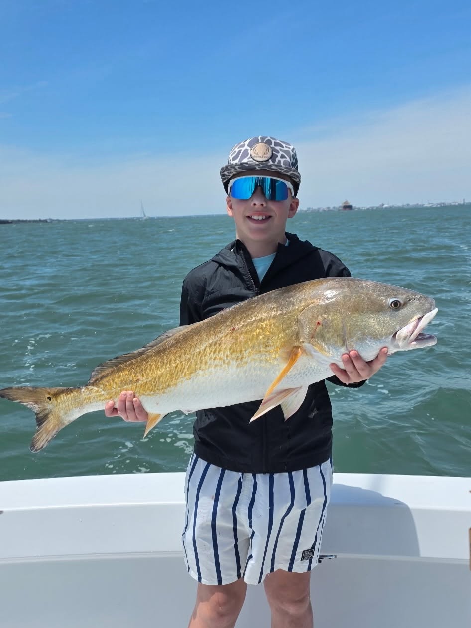 Redfish caught while fishing in Charleston SC waters