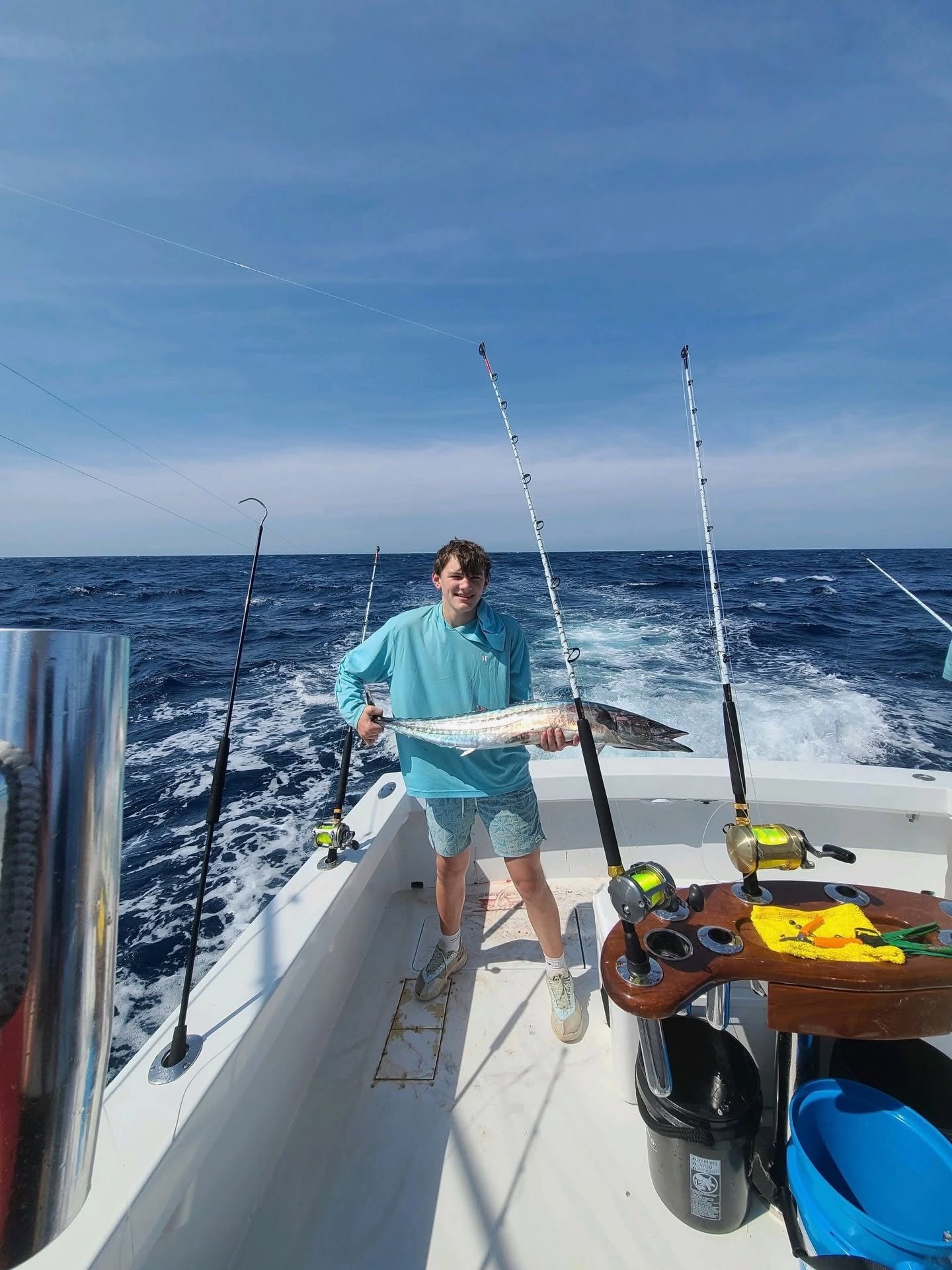Wahoo fish caught during deep sea fishing trip in Charleston SC