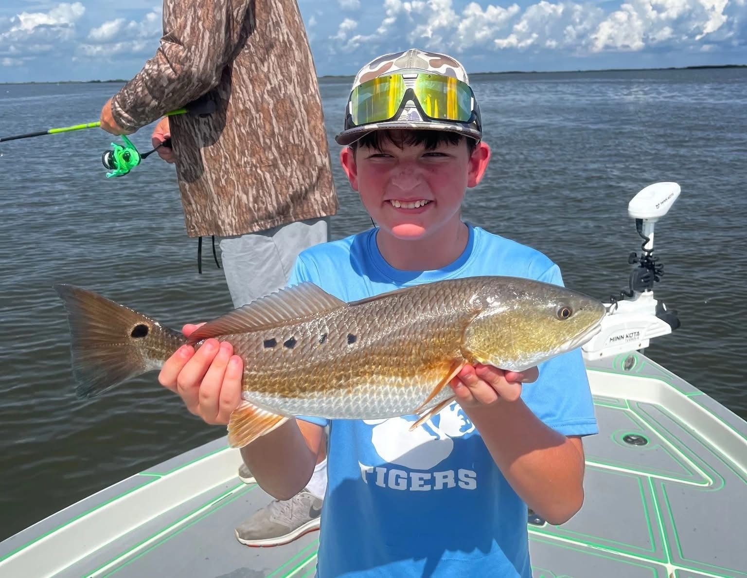 Redfish caught during fishing trip in St Bernard Louisiana