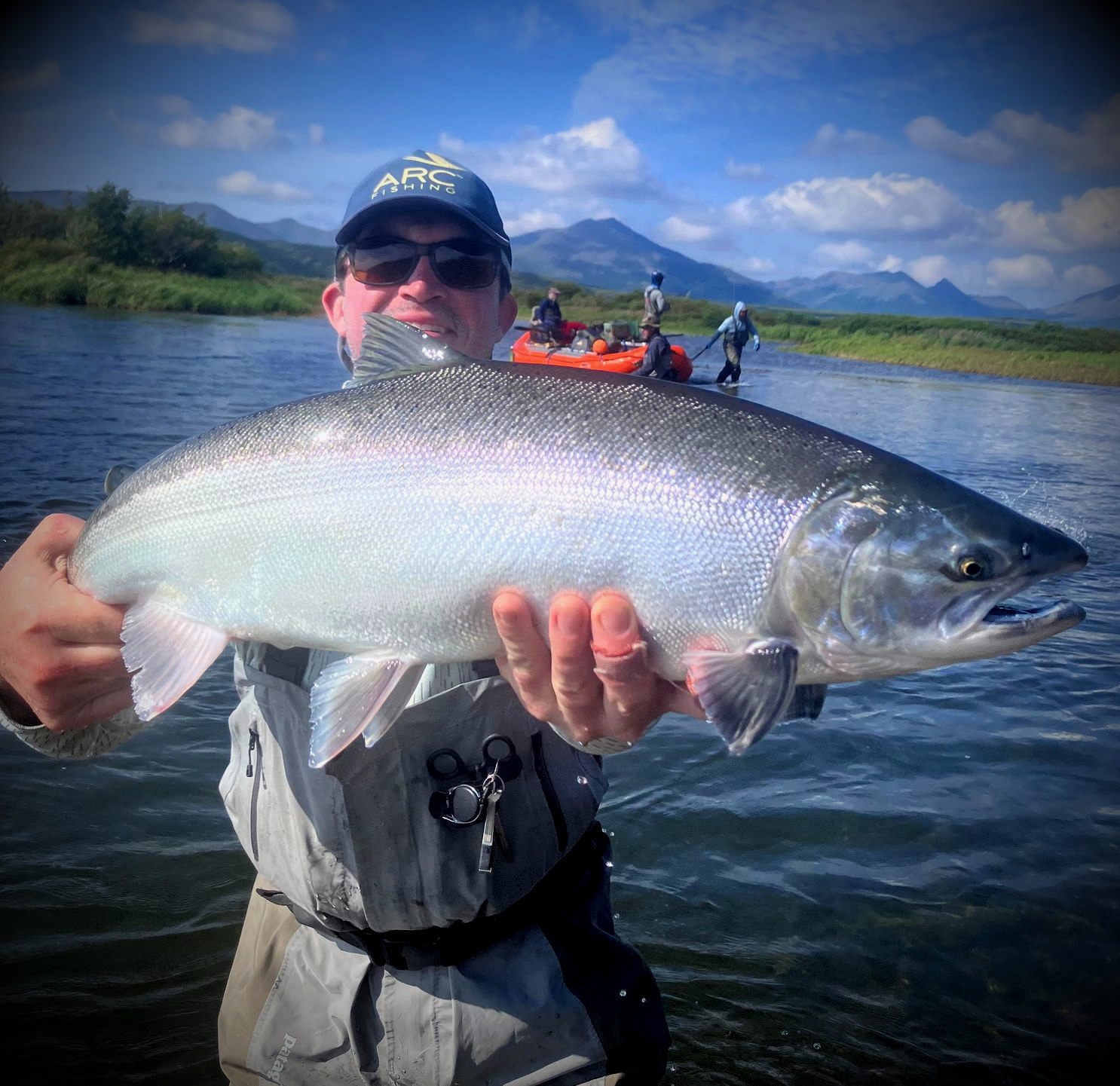 Coho salmon fishing in Wasilla