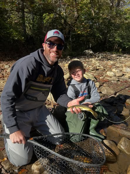 Two anglers fishing in North Carolina
