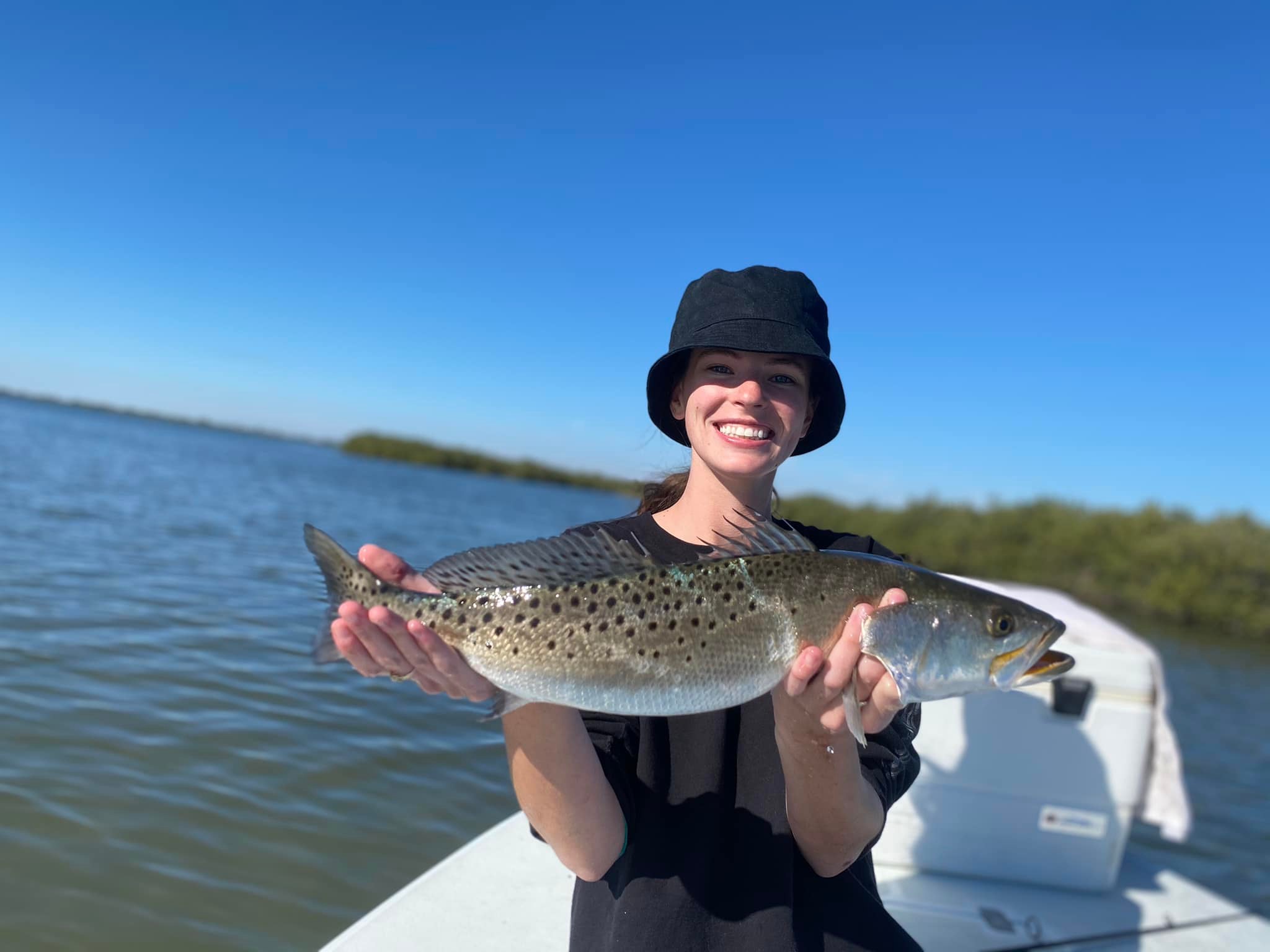 Spotted Weakfish, 24 inches, fishing in FL