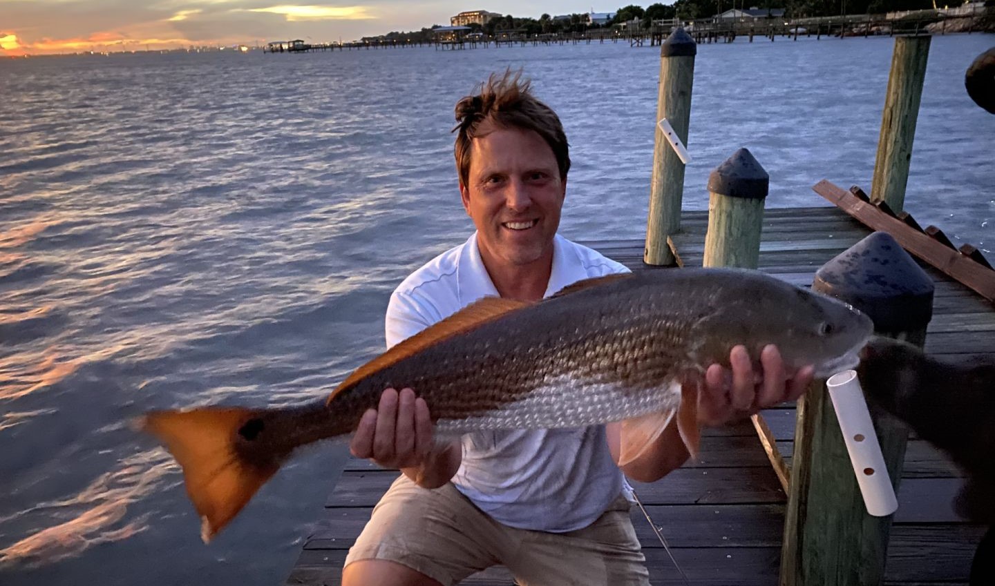 Lone angler fishing in Florida