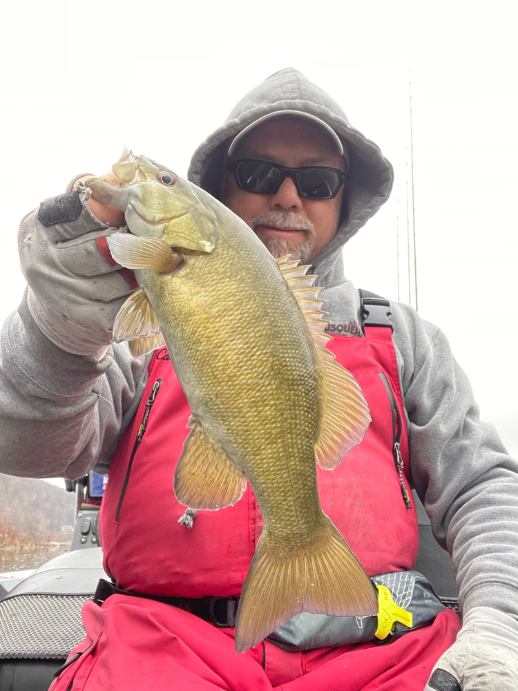Angler with 19-inch fish in Dunmore
